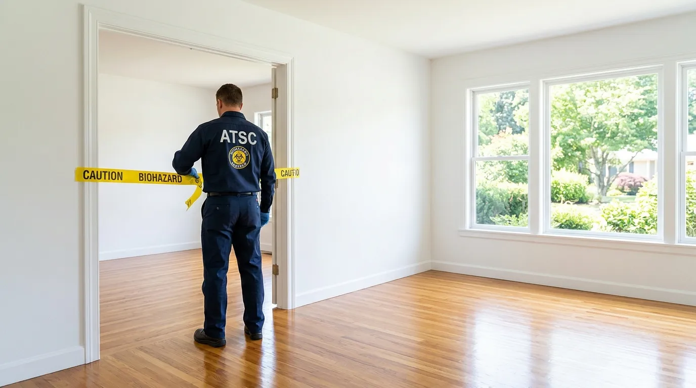 Certified biohazard cleanup crew performing Decomposition Cleanup in Sheepshead Bay